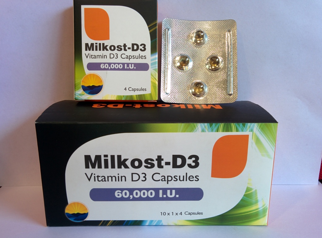 MILKOST-D3 SOFTGEL | Cholecalciferol 60,000 I.U.